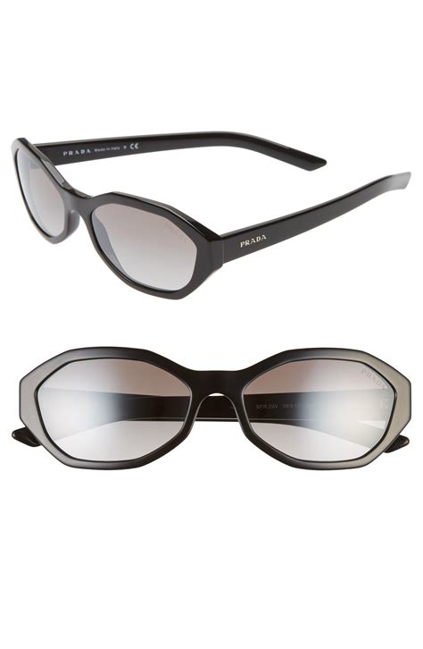 56mm gradient geometric sunglasses prada|Prada Sunglasses for Women .